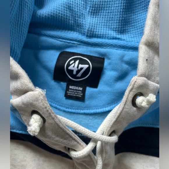 Fanatics ‘47 Pittsburgh Penguins Rockaway Lace-Up Pullover Hoodie - Oatmeal - Picture 3 of 3